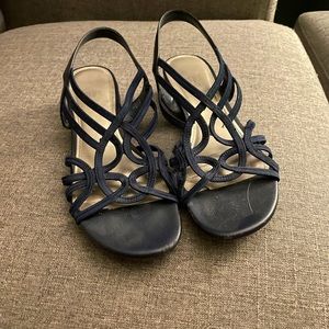 Navy Stretch Sandal